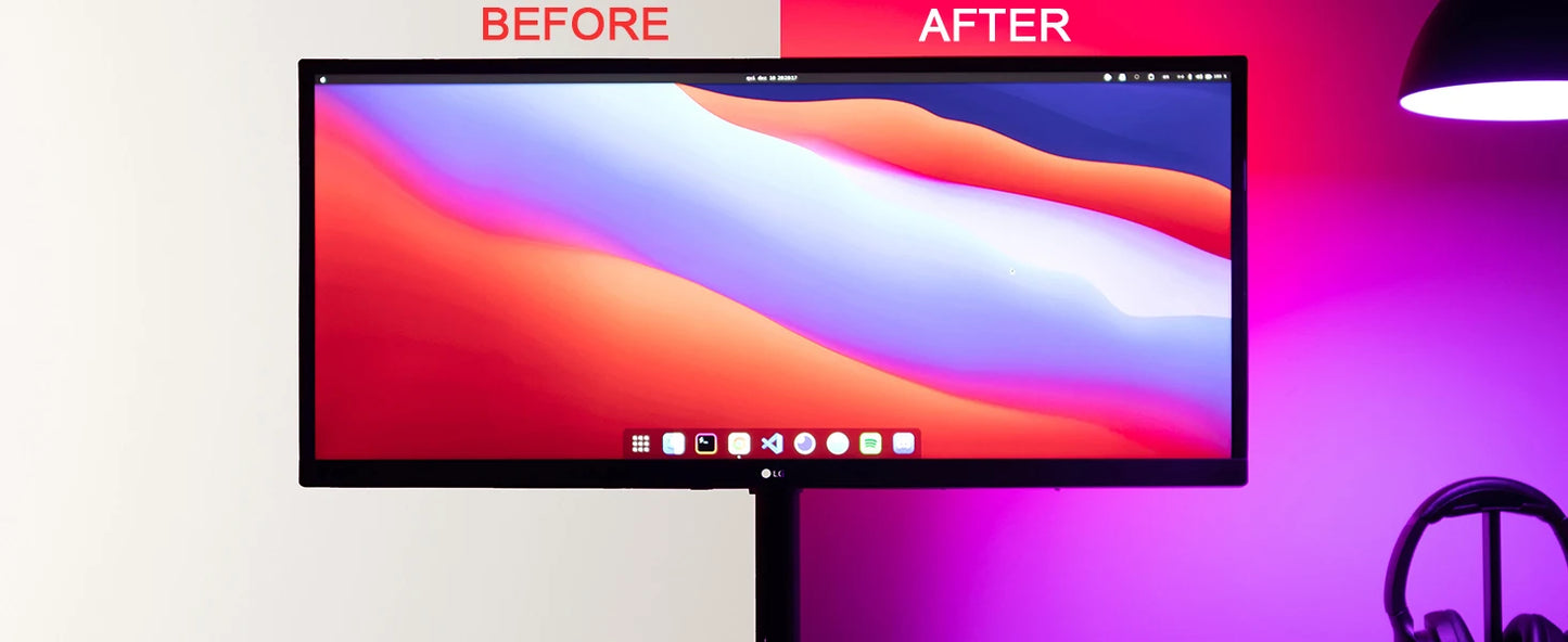 TV Backlight Monitor Display Background Tape Light USB RGB