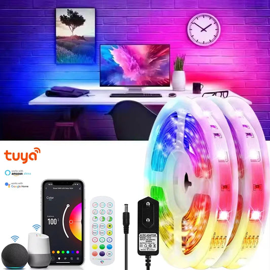 RGB Led Lights Strip Wifi Bluetooth Adhesive Led Tape
