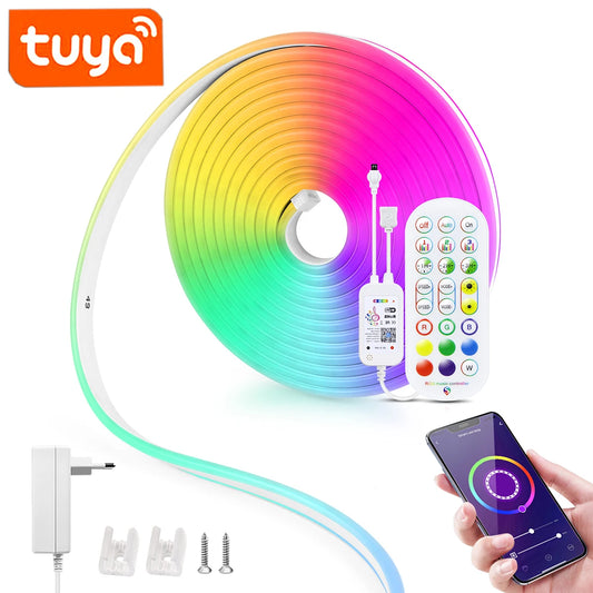 12/24V EU plug WiFi RGB Neon LED Strip Lighting