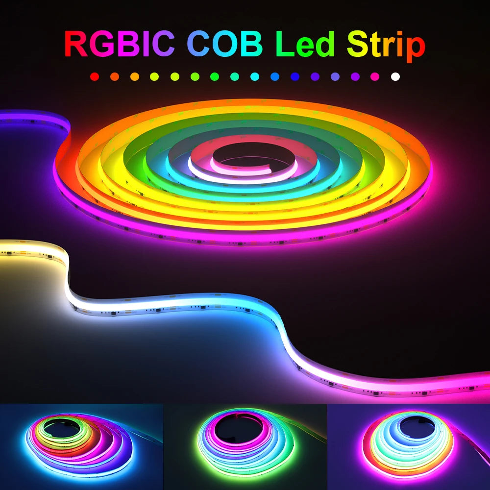 RGB-IC COB LED Strip with Tuya Wifi Controller LED Tape
