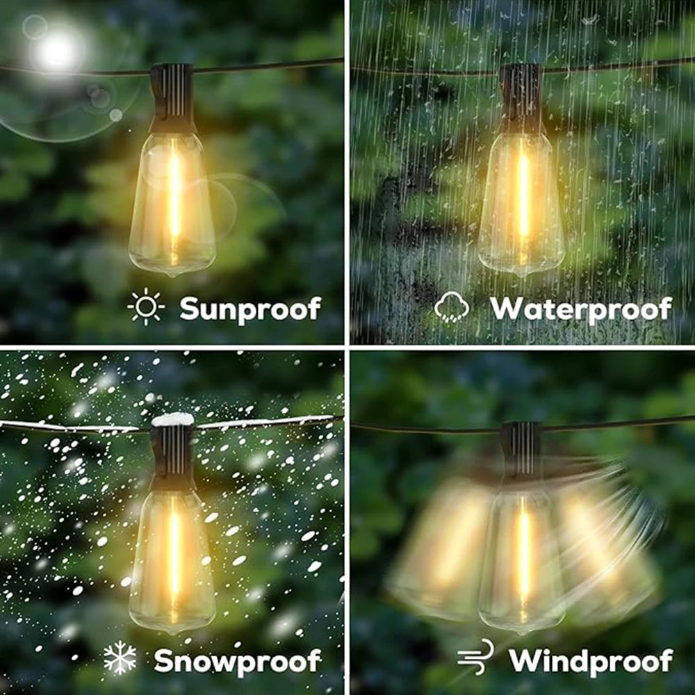 Outdoor LED Light Garland String Lighting Light Street Garland