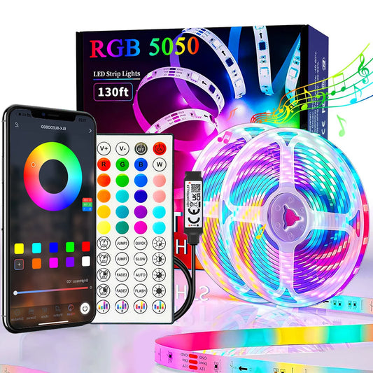40M/131Ft LED Strip Lights APP Control Color Changing RGB Led Light
