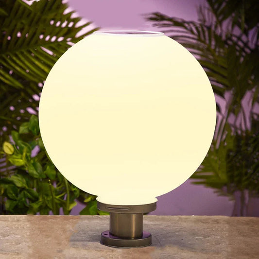 40CM LED Solar Column Head Light Courtyard Corner Light