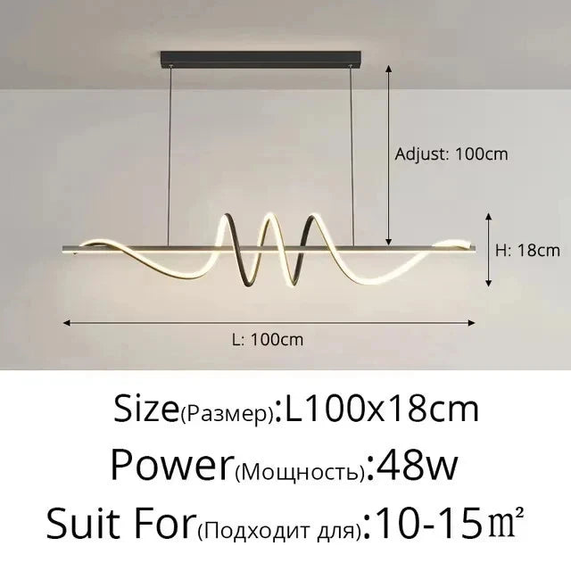 Modern Energy Saving LED Pendant Lights Dining Room Living Lamp