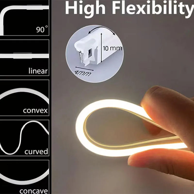 5V USB Dimmable Neon LED Strip Lights Flexible Ribbon Tape