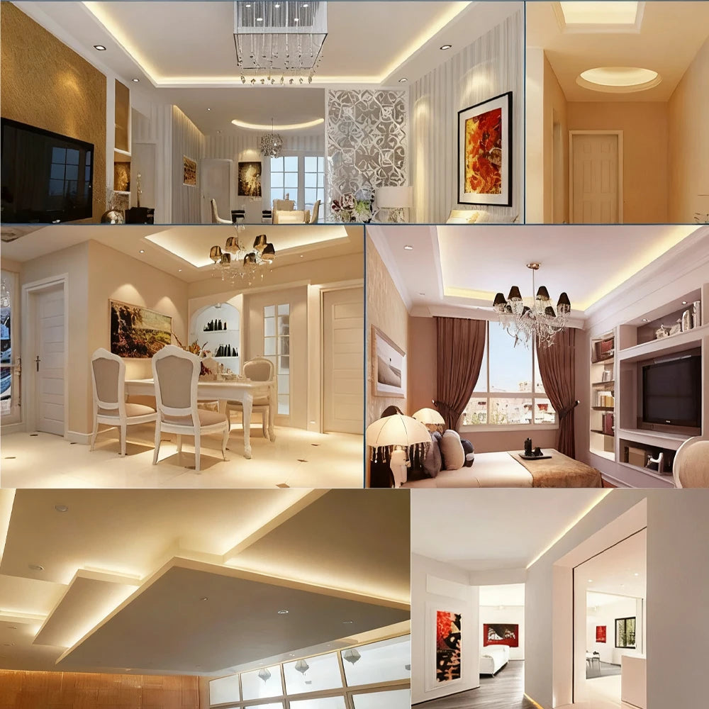 12V 24V COB LED Tape Flexible DC Plug/2Pin Wire Strip Light