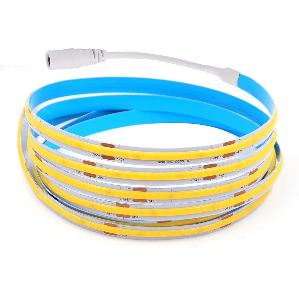 COB Strip Light 8MM 320Leds/M High Density Linear Lighting