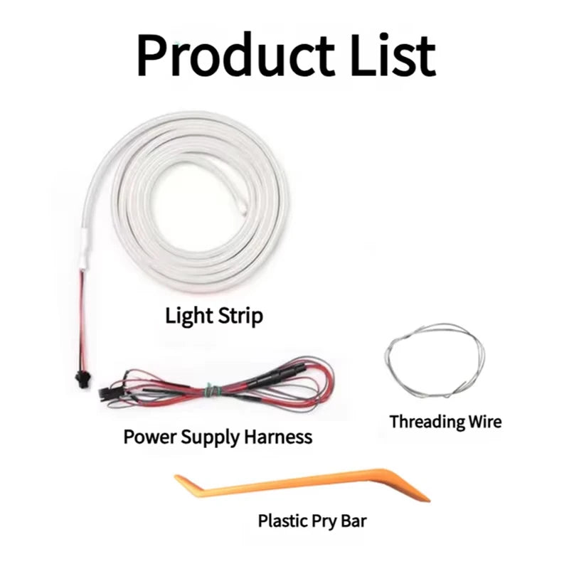 Car Trunk Led Light Hidden Flexible Light Strip