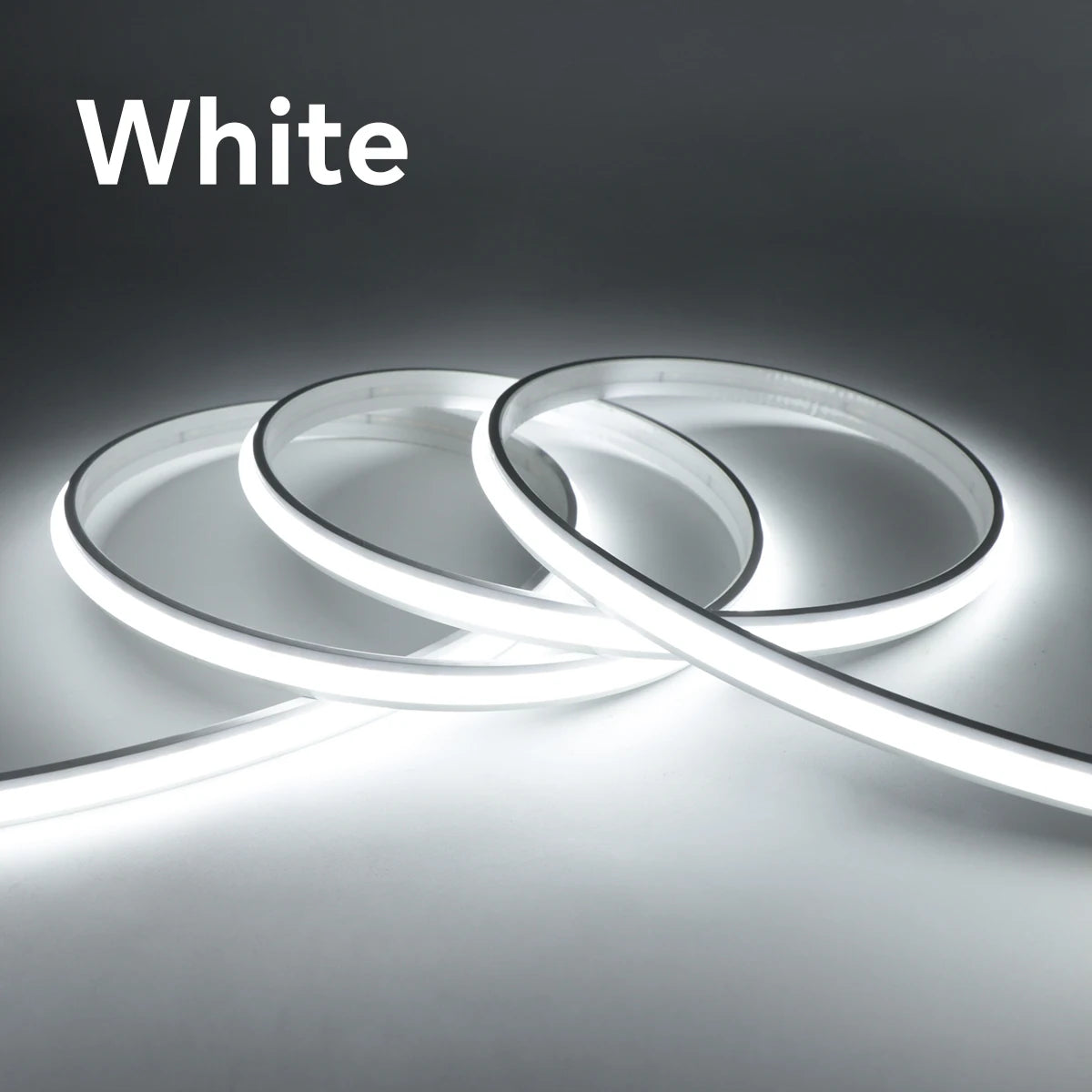 24V COB Neon Strip Light Solid Silicone Gel Tube Tape