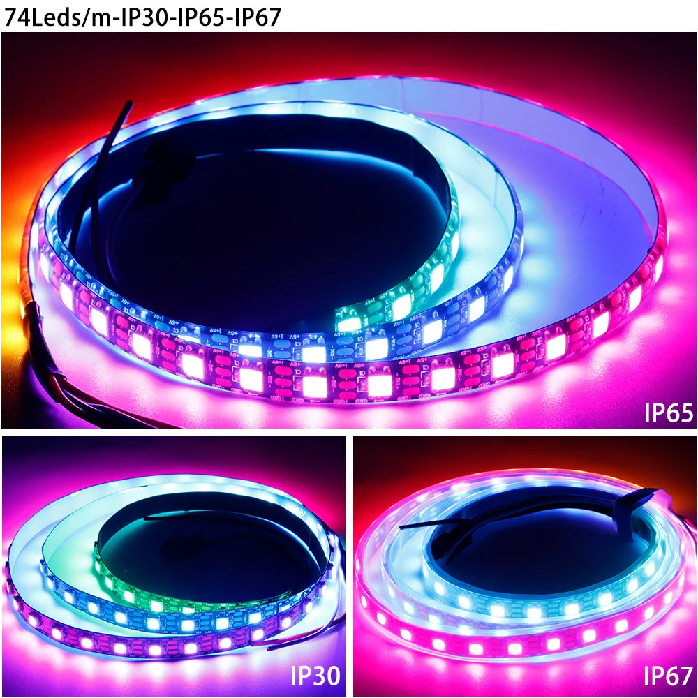 WS2812B DC5V 30/60/74/96/144leds/m Led Strip light