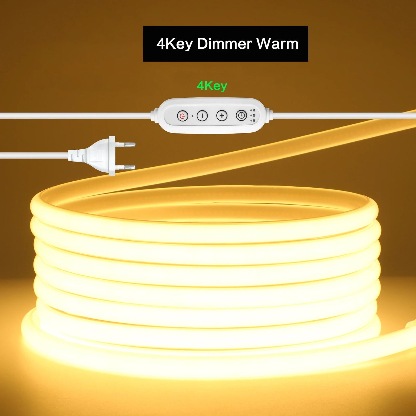 AC 220V Dimmable COB LED Neon Strip With Dimmer Lighting