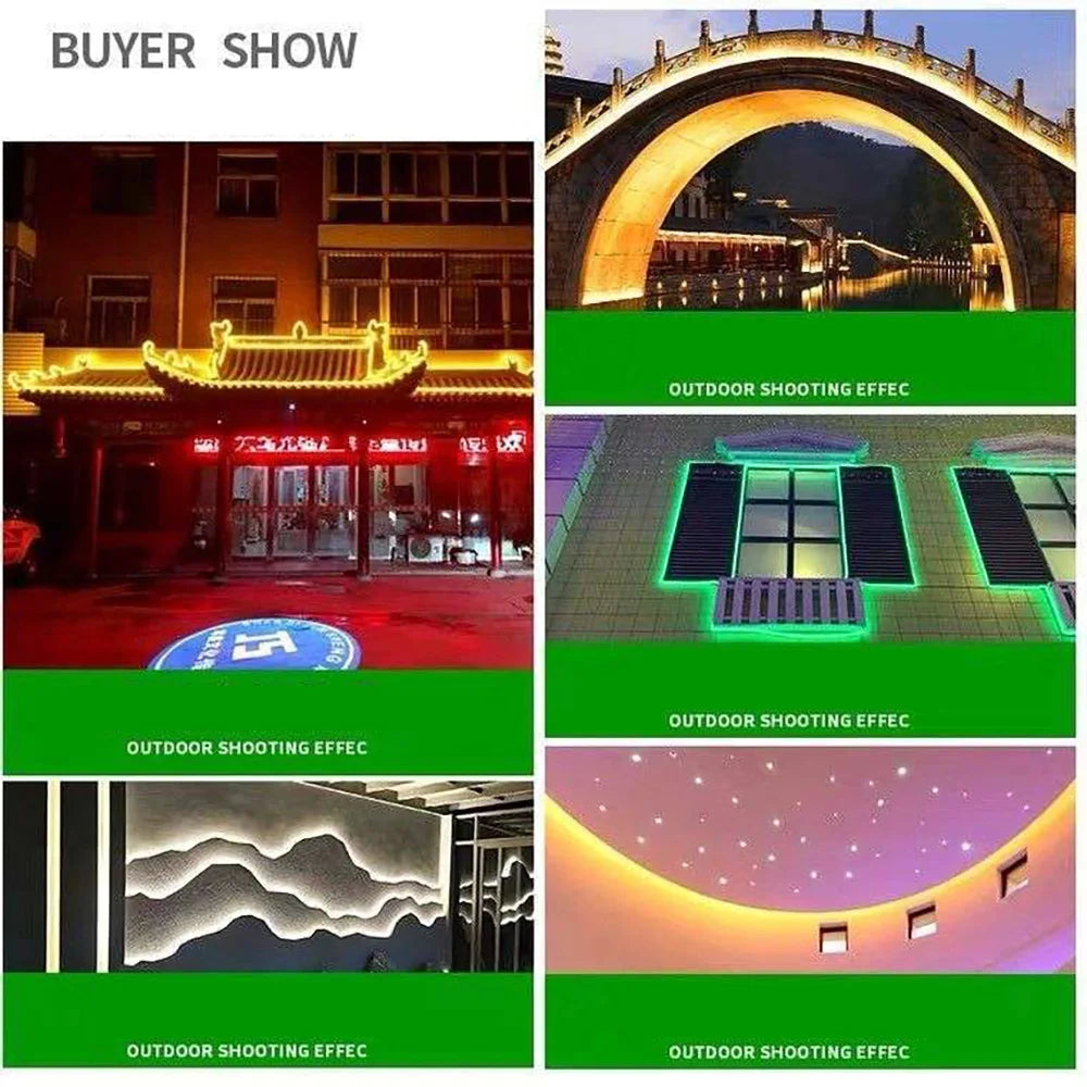 LED Strip Light Switch Power Kit 120LED/m AC 220 V Volt High Brightness Lighting