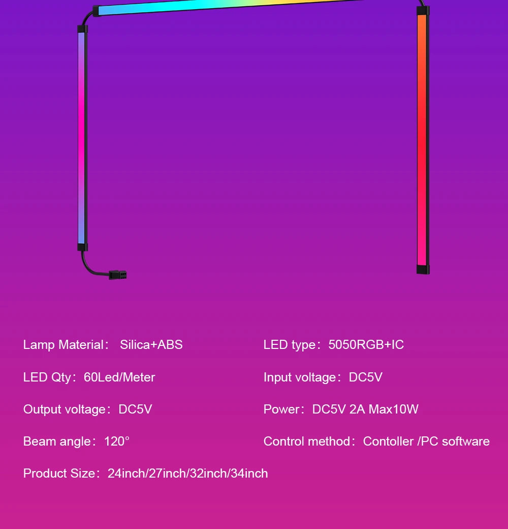Smart Ambient TV PC Display Sync Computer Monitor Backlight