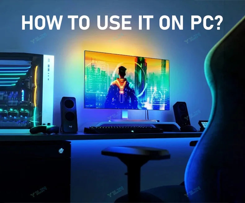 RGBIC LED Strip Immersive Computer Backlight PC/TV Monitor