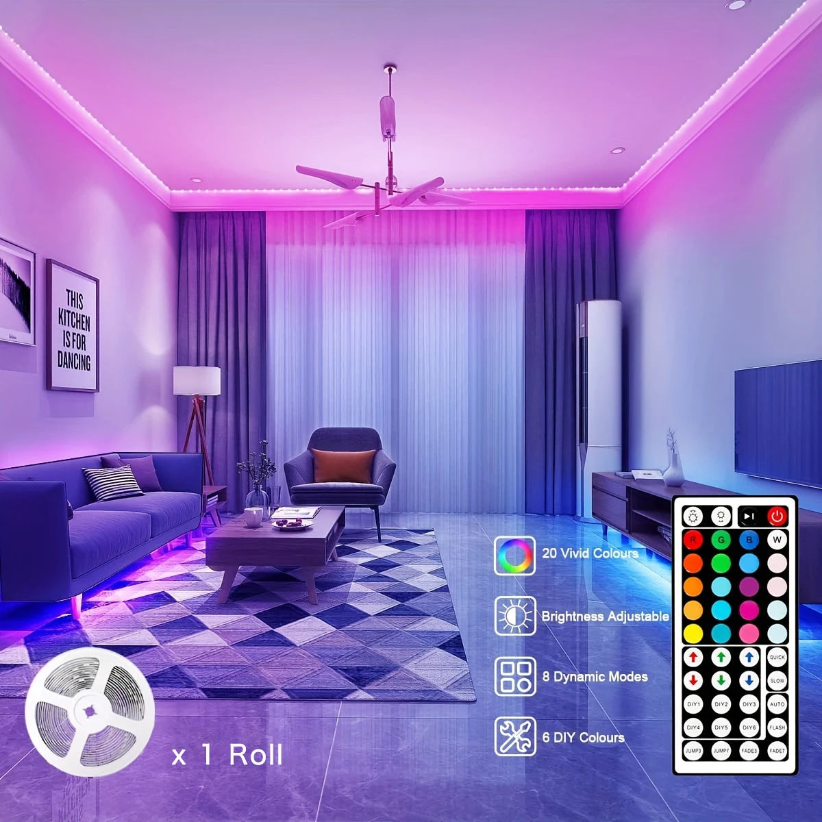 USB LED Strip Light APP Control IR Bluetooth Tape