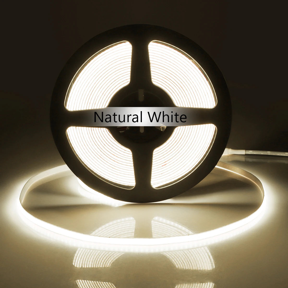 Super Bright FOB Single Color COB LED Strip Light Flexible 5MM PCB Width
