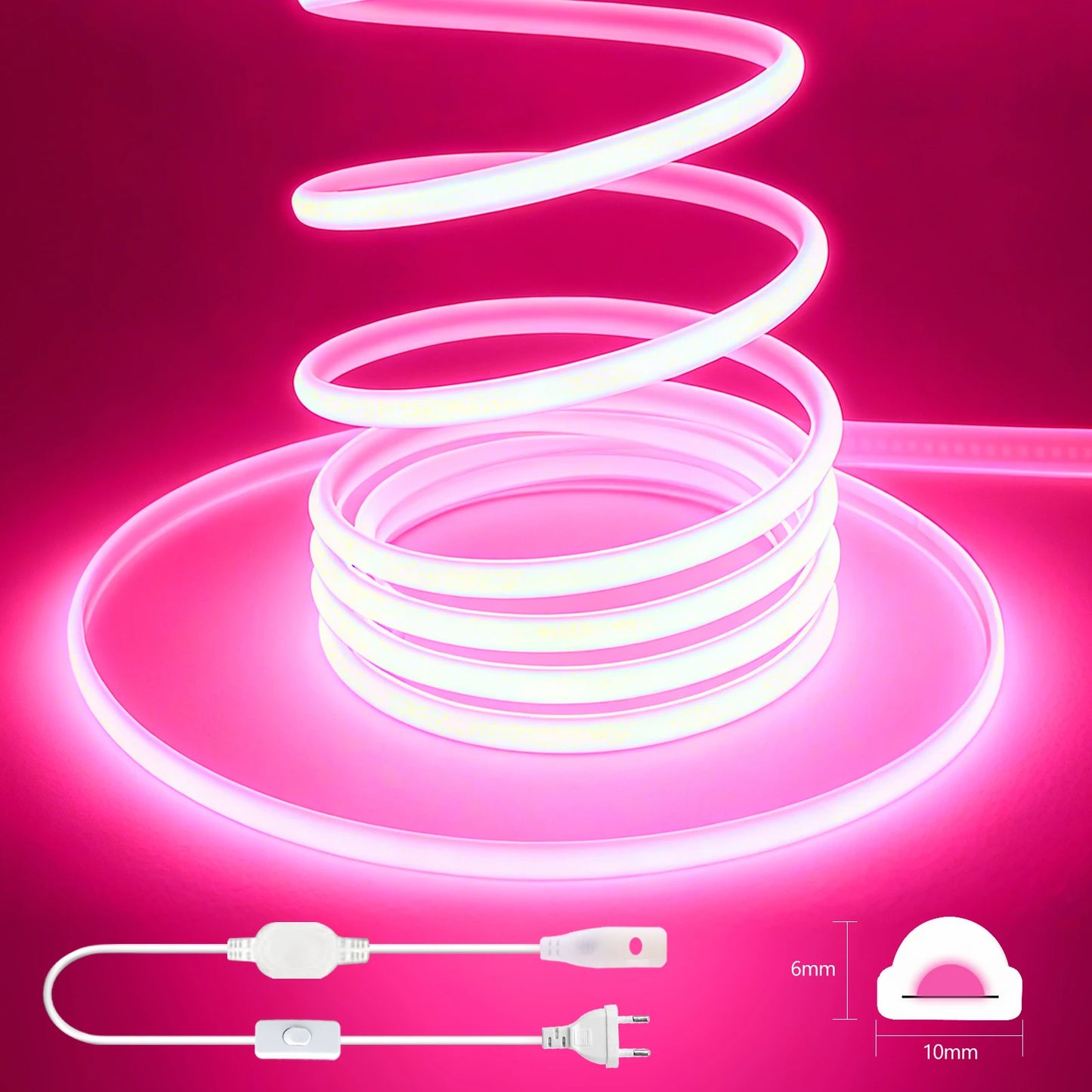 AC 220V COB LED Strip Flexible LED Tape Ribbon Rope