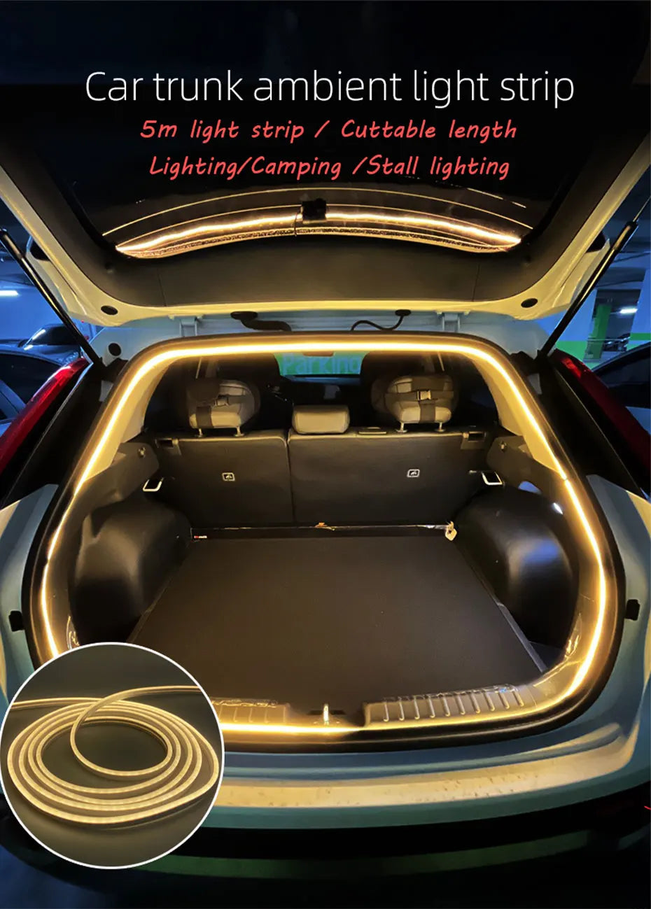 Car Trunk Light Strip Led Atmosphere Lamp