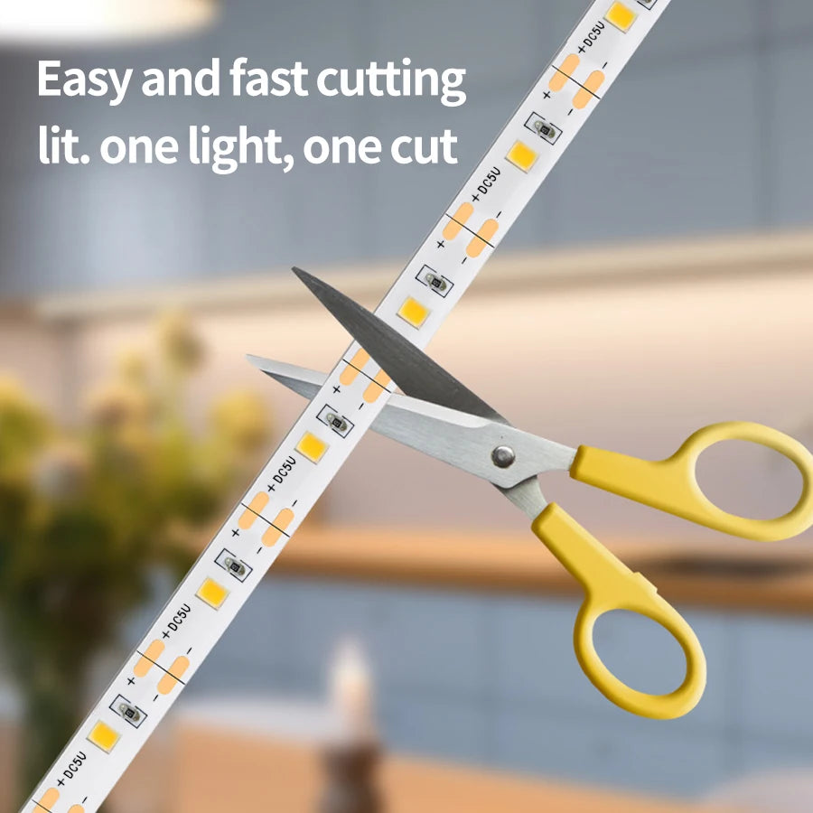 1M/2M/3M/5M/10M DC 5V USB LED Light Strip Hand Sweep