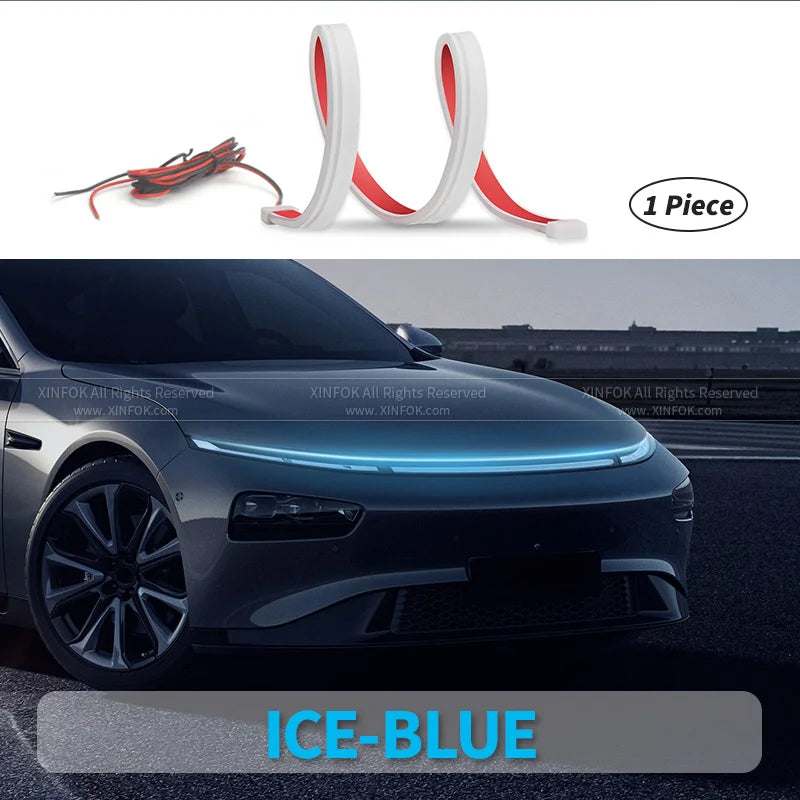 LED Car Hood Lights Strip Universal Auto Decorative Lamps