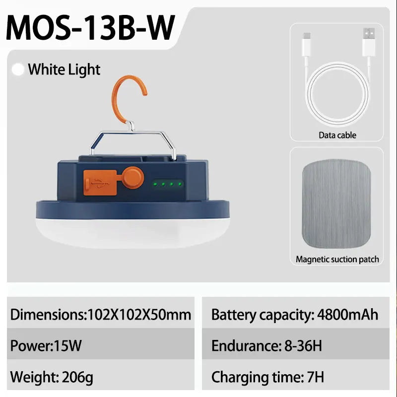 MOSLIGHTING Outdoor Camping Lantern Portable Rechargeable