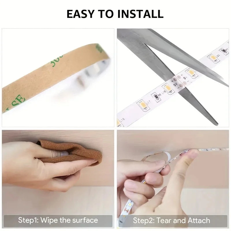 3AA Battery Power Led Strip Light SMD2835 1M 2M 3M 5M 10M