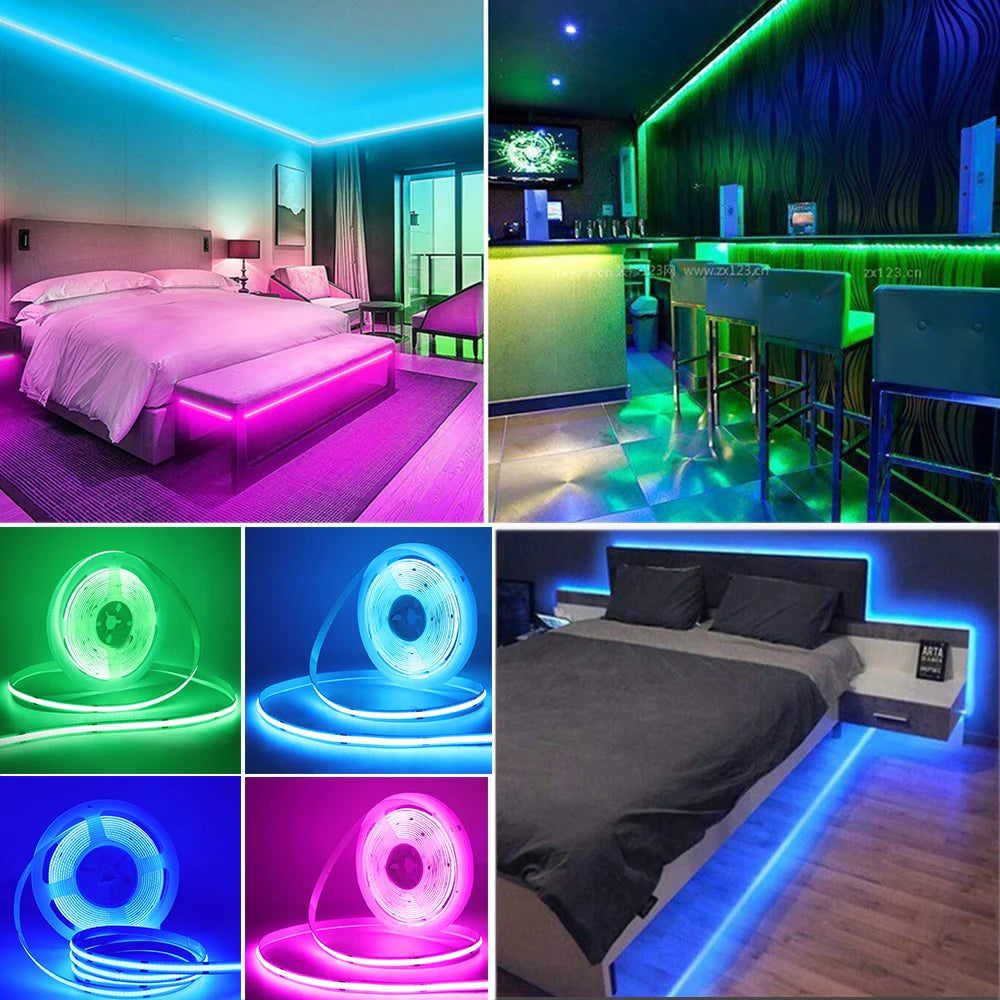 Self-adhesive Home Decor Flexible Ribbon Rope LED Light