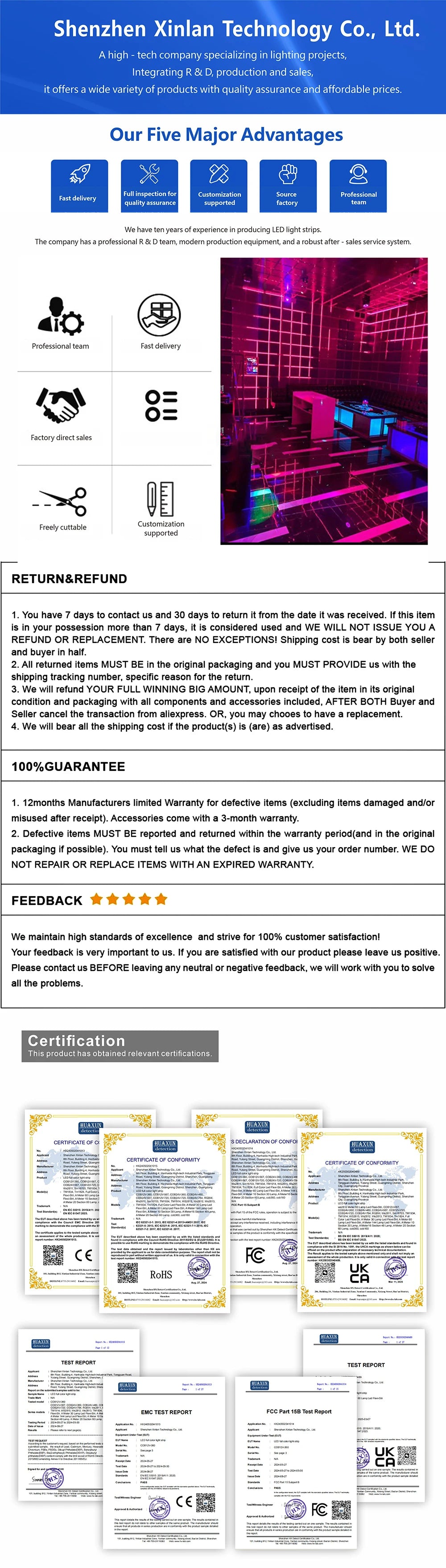 DC5V WS2812B Pixel Ring LED Panel Light Individual