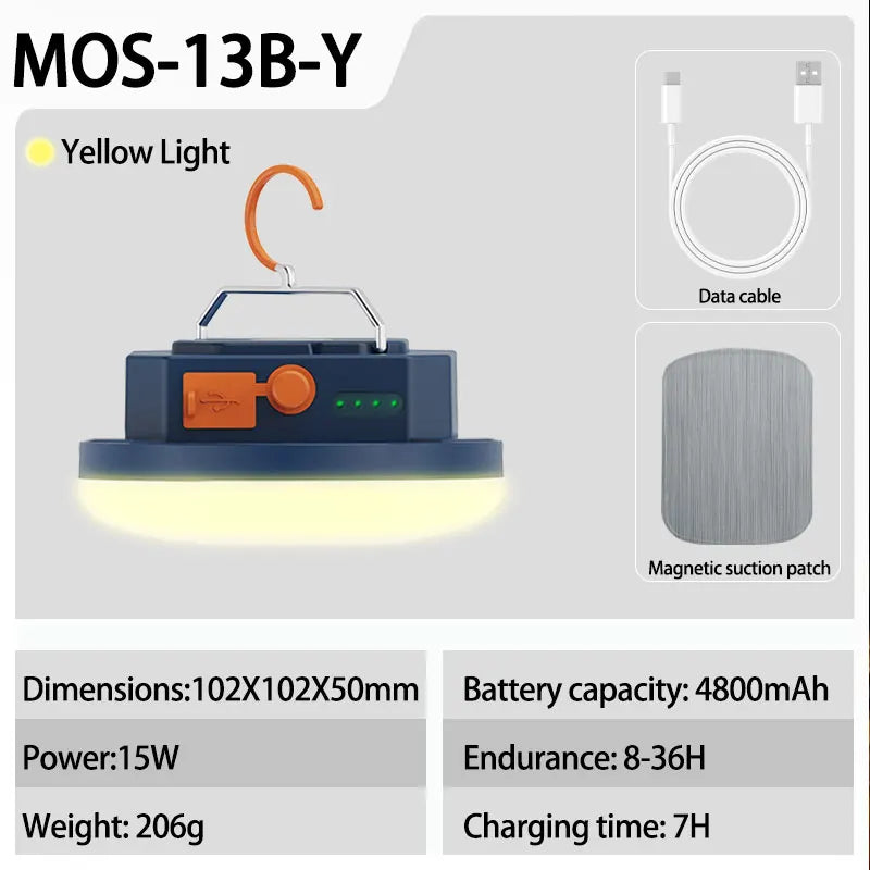 MOSLIGHTING Outdoor Camping Lantern Portable Rechargeable