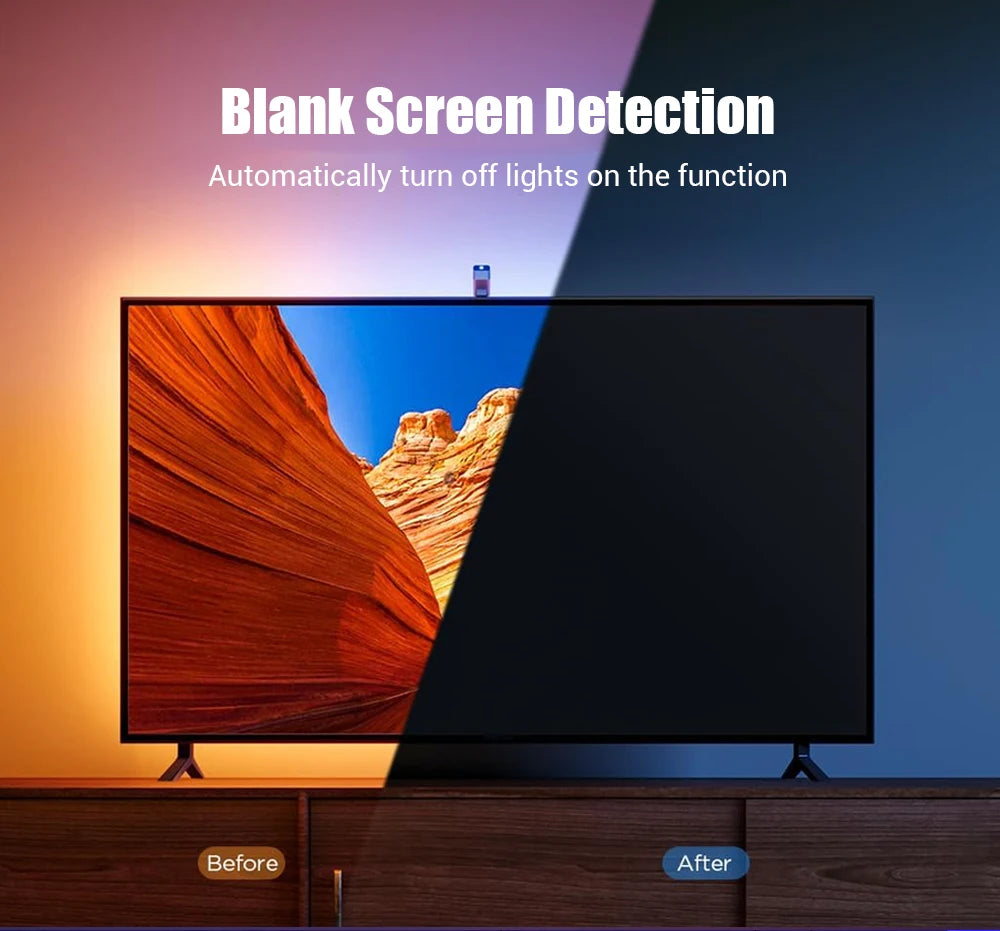 LED TV Led Backlight RGBIC USB Strip Light with AR Color