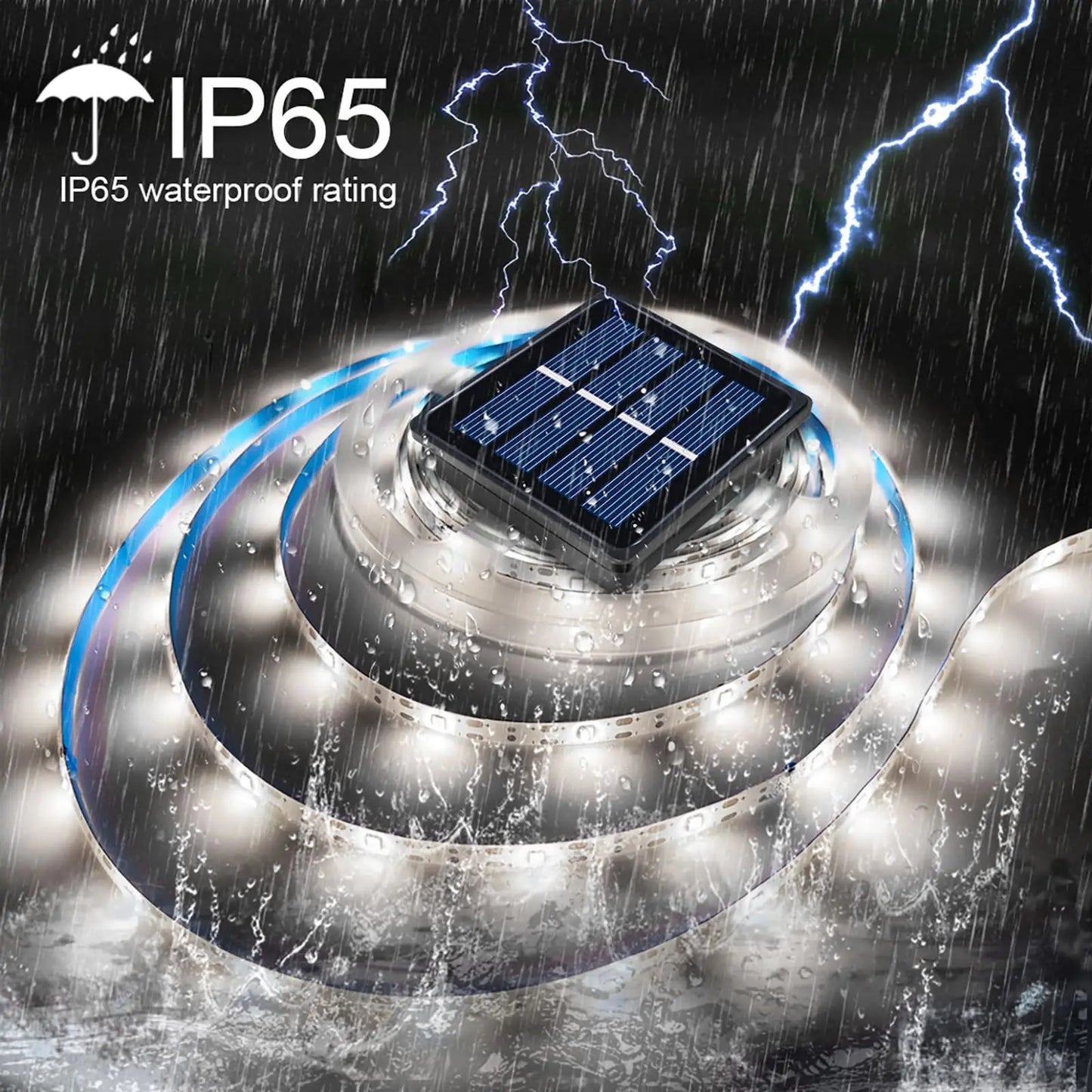 5m Solar LED Strip Light Outdoor Solar Powered 150 LED