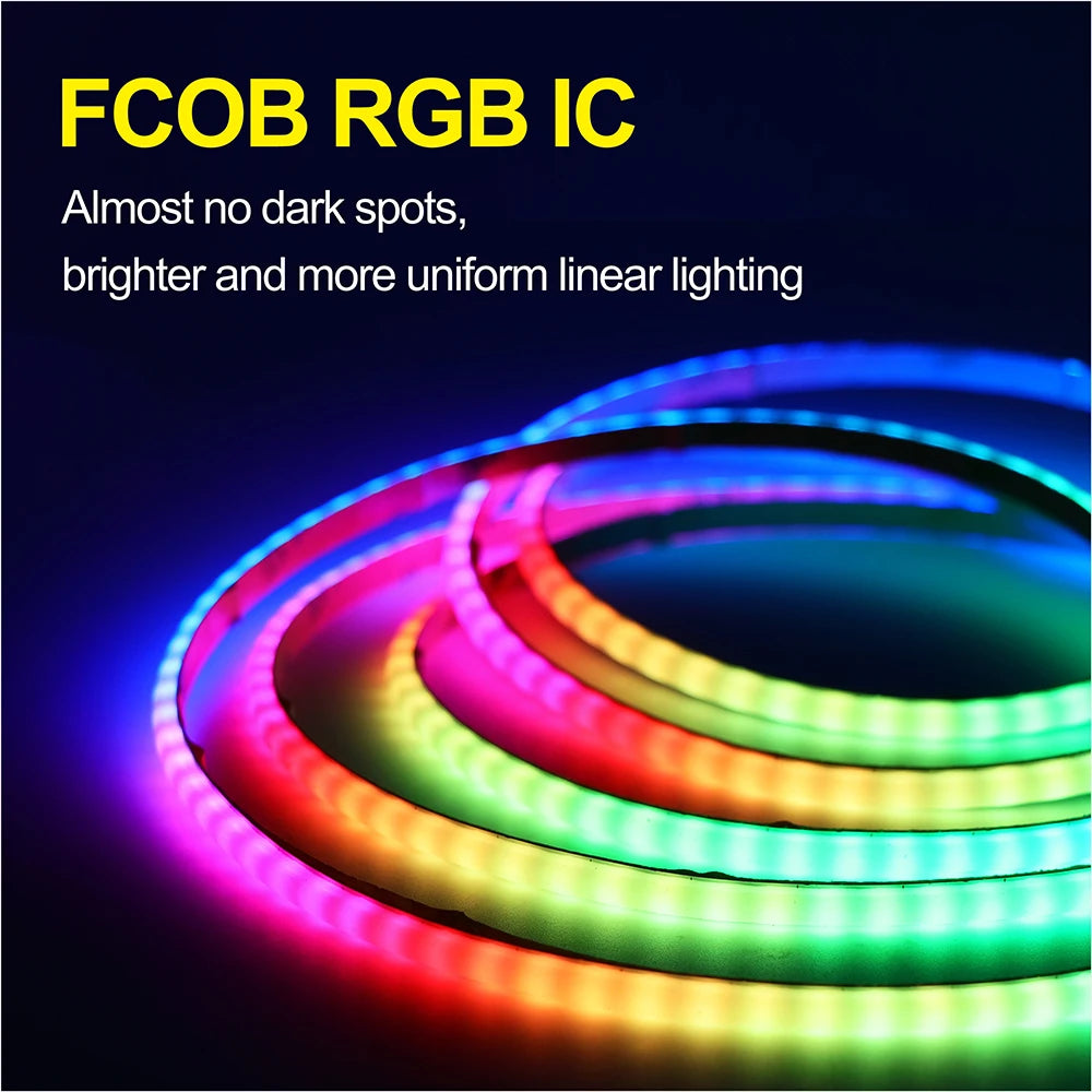 Faixa De led Cob Rgb Endereçável ws2812b Largura