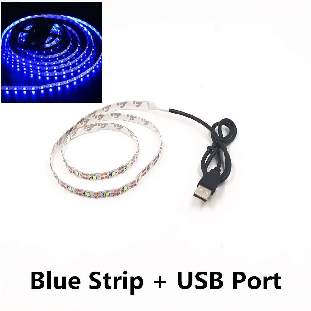 5M USB LED Strip Light SMD Ribbon Ceiling Cabinet Light