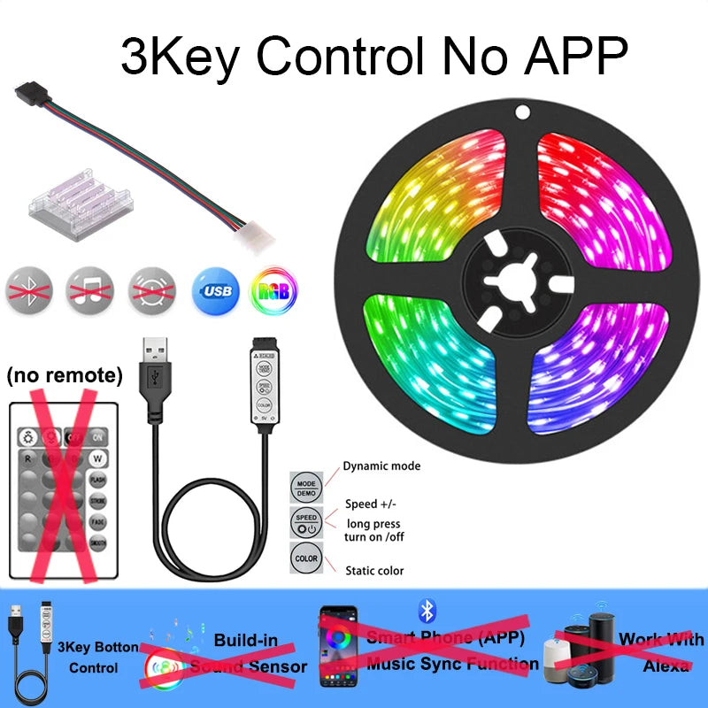 Bluetooth Led Lights Strip For TV Backlight Led Strip