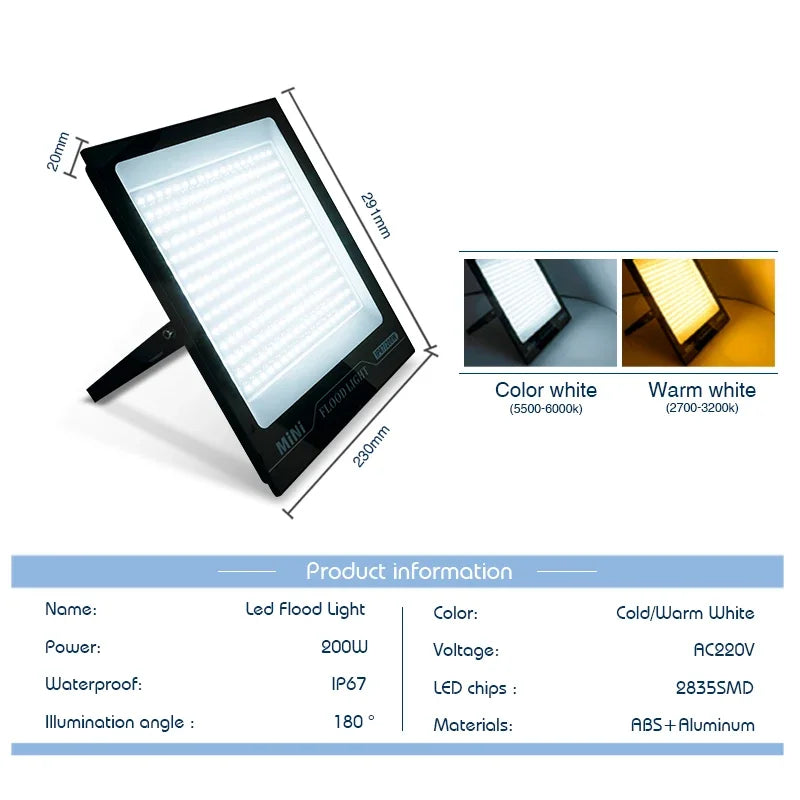 LED Flood Light 20W 30W 50W 100W 150W 220V Reflector