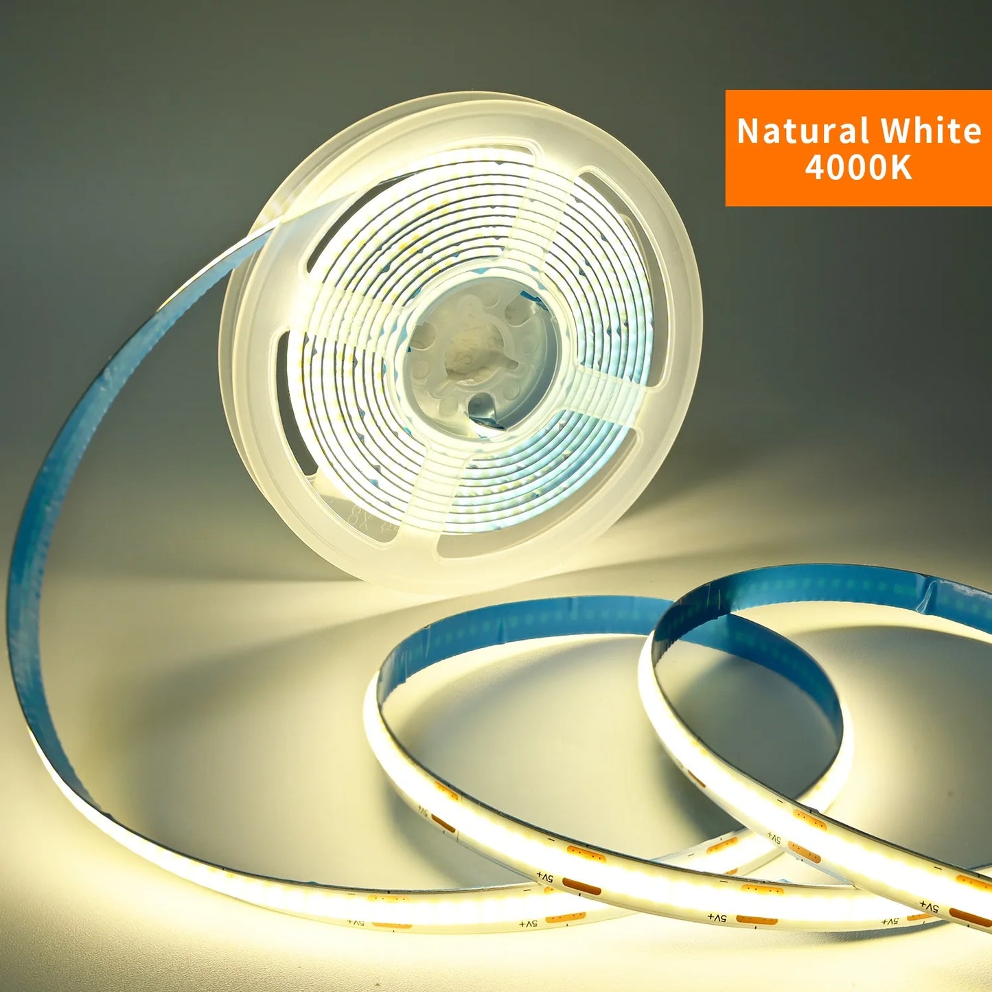 5V COB LED Strip Touch Dimmer USB Plug 320LEDs/m High Density