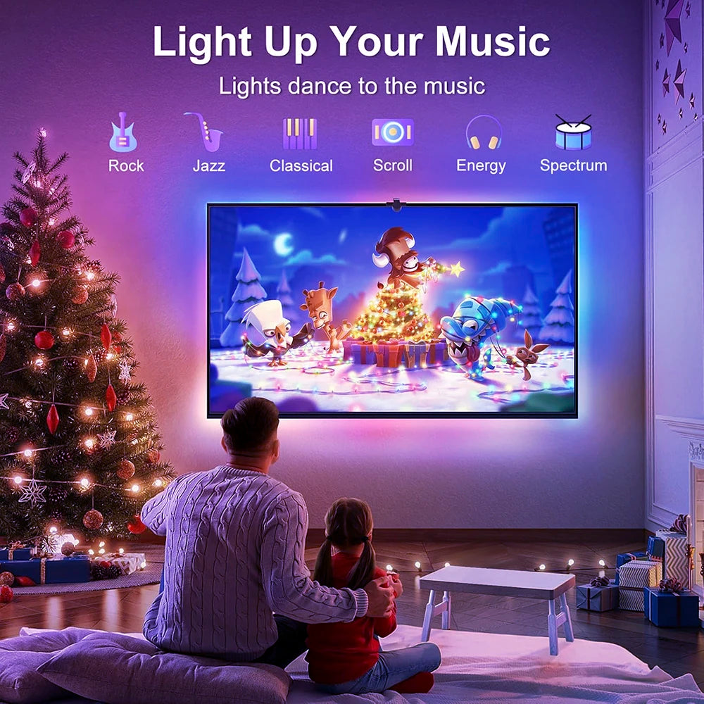TV RGBIC LED Light Strip Camera TV Screen Synchronization