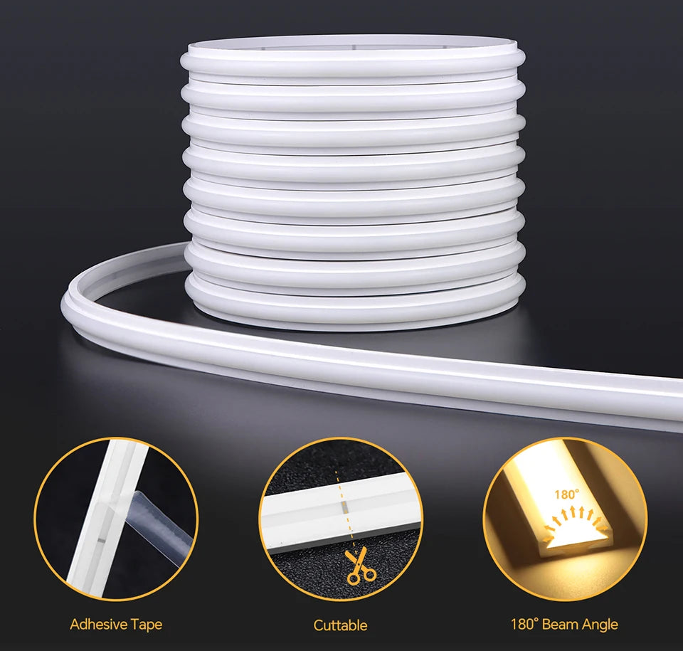 Neon Cob LED Strip Lights with Penetrable Wood Hand Sweep Touch