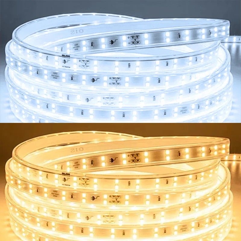 220V Led Strip 1-30m With Eu Plug 2835 Flexible Ribbon Light