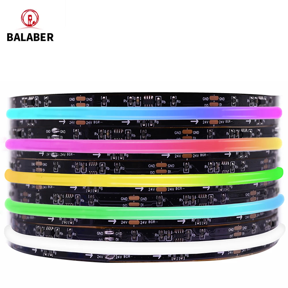FOB COB Light Strip, SPI Addressable WS2811, Dreamy Colors