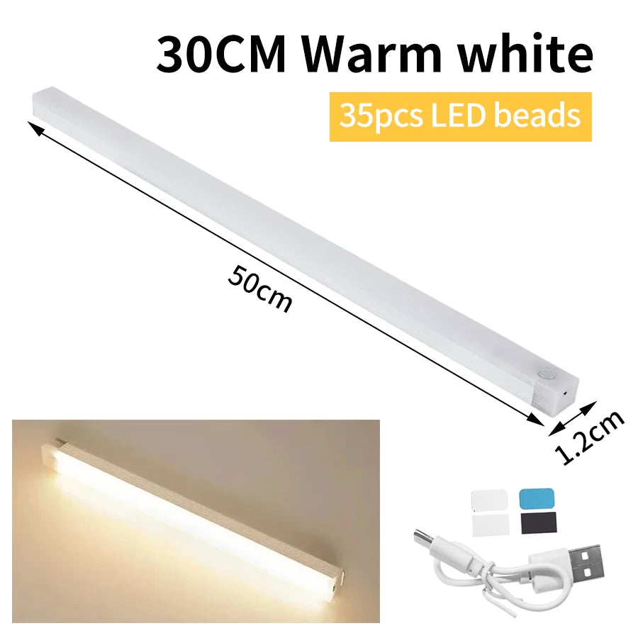 Motion Sensor LED Cabinet Light Rechargeable Induction Night Light