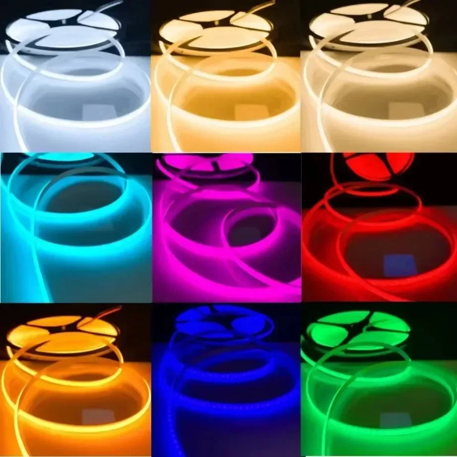 220V COB LED Strip 0.5M-10M Flexible Tape Light Smart
