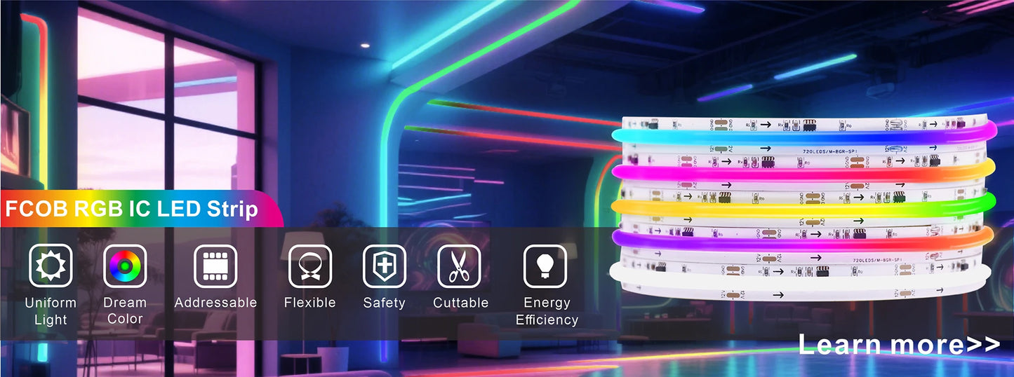SPI Color LED Addressable Programmable LED Light