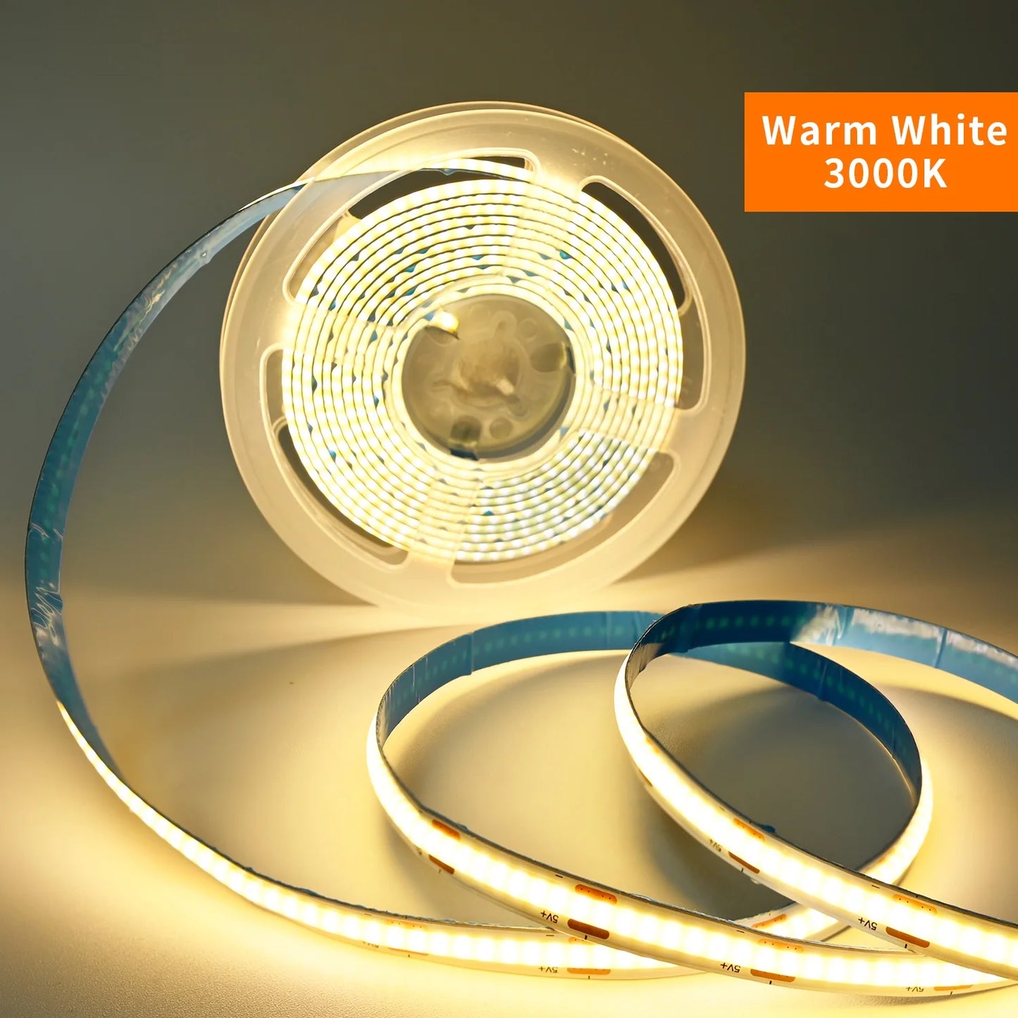 5V COB LED Strip Touch Dimmer USB Plug 320LEDs/m High Density