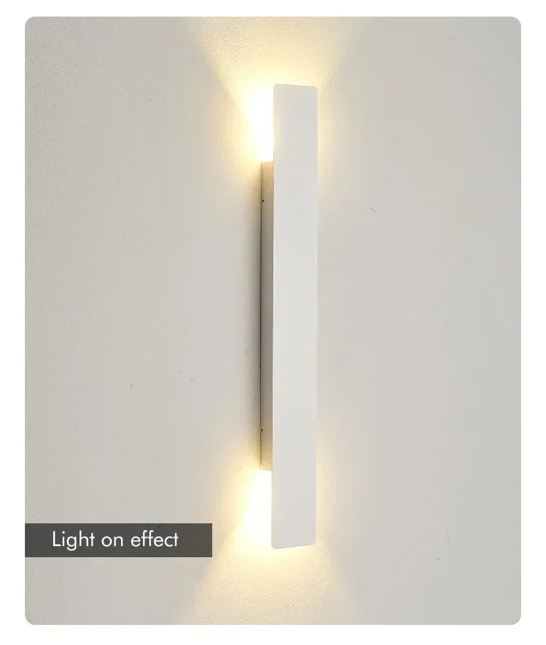 Outdoor Waterproof Wall Lamps Strip Aluminum Wall Lights