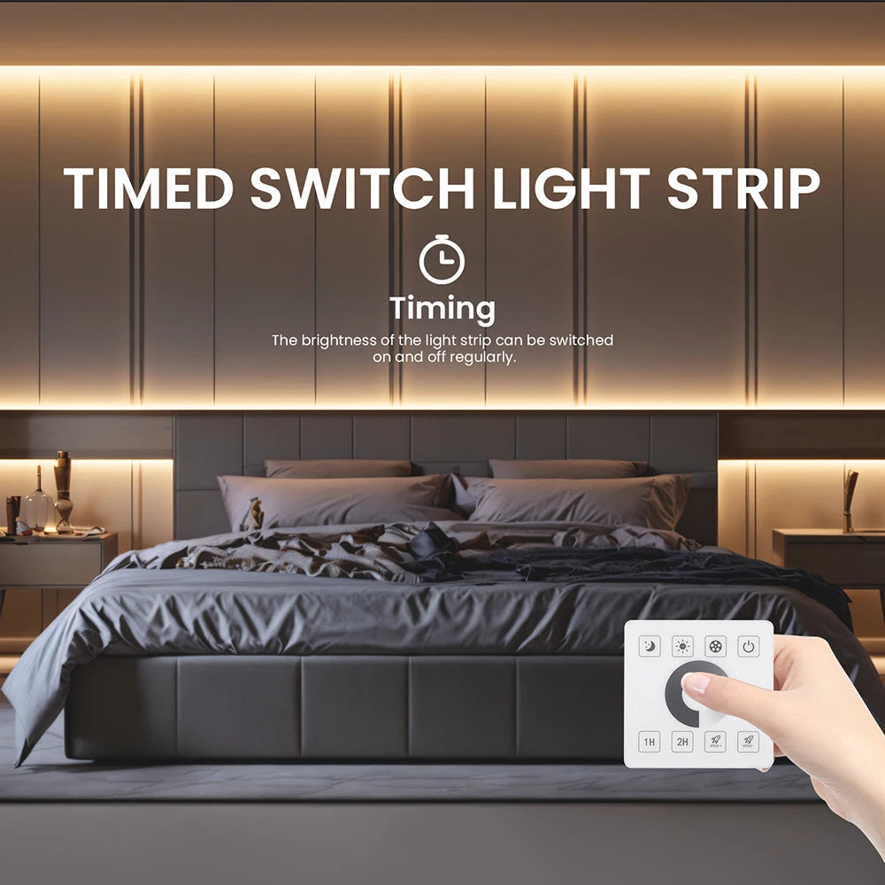 220V Dimmable COB LED Strip Light WIFI Bluetooth Wall Touch