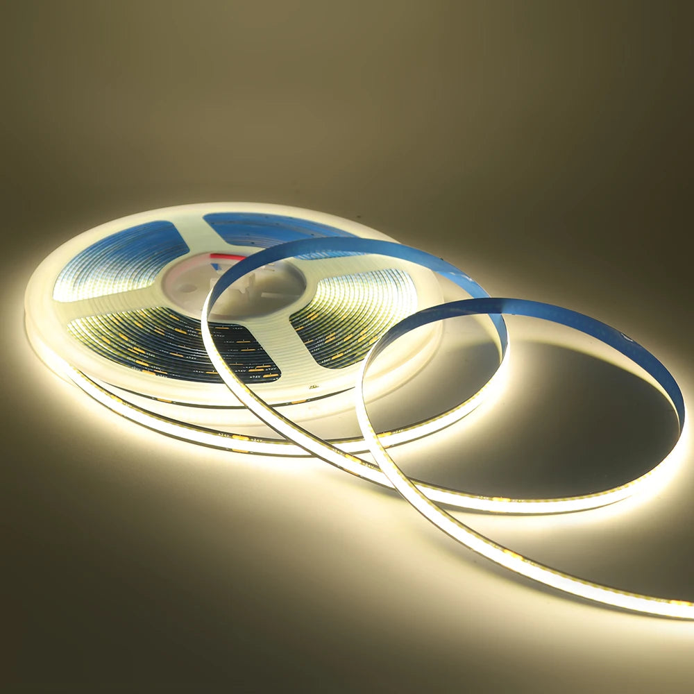 Black PCB COB LED Strip Light High Density Lighting