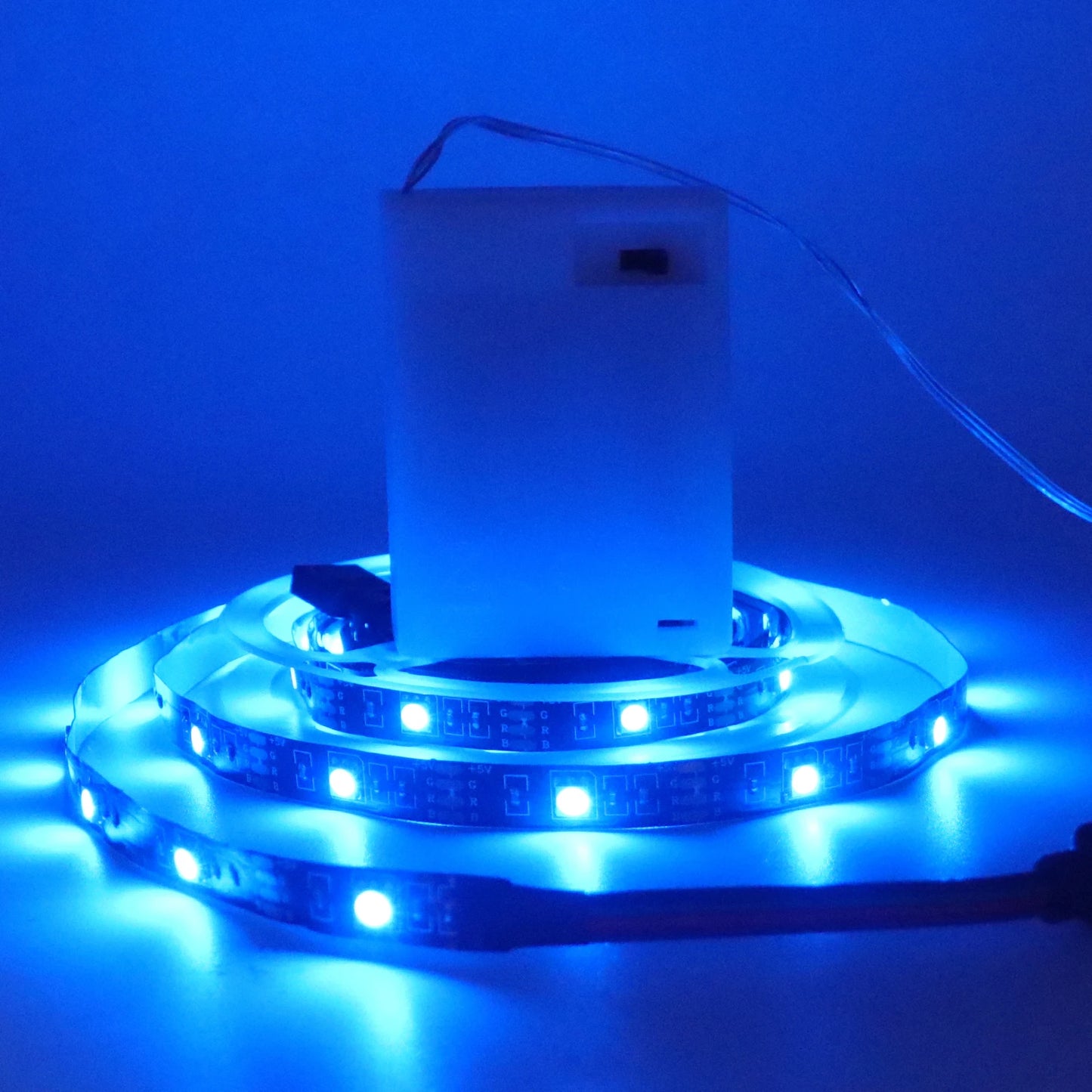 3AA Battery Power RGB Led Strip Light 5V 5050 with 3/17/24 Key