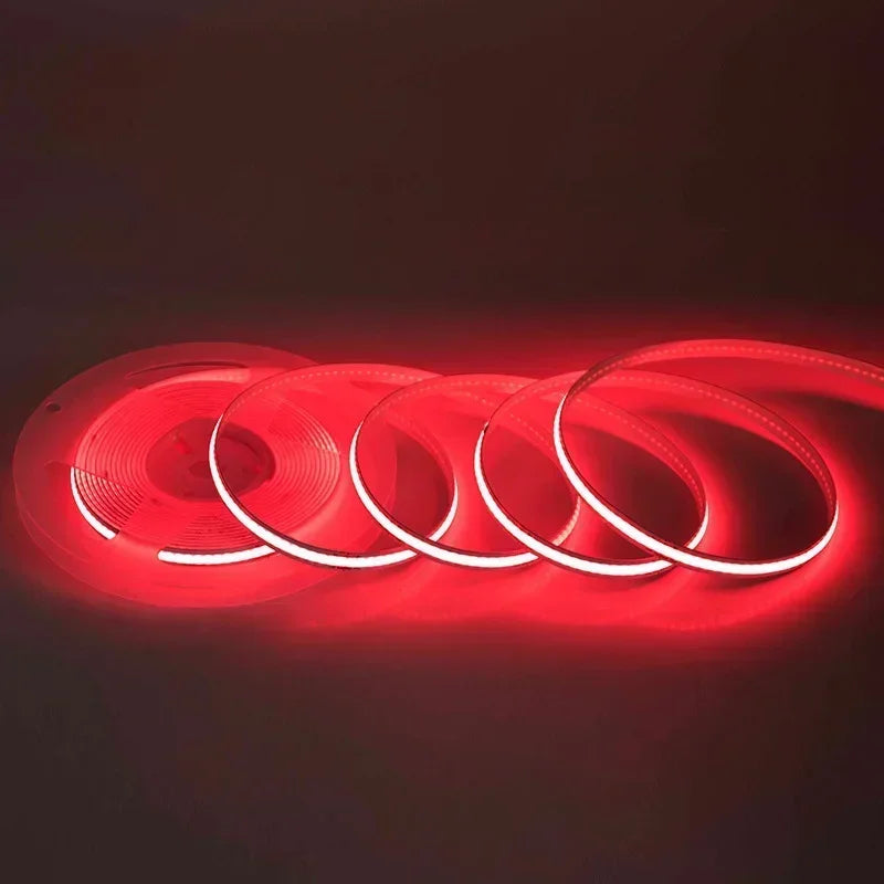 320Leds/M 8mm COB LED Strip DC 12V 24V Flexible High Bright Tape