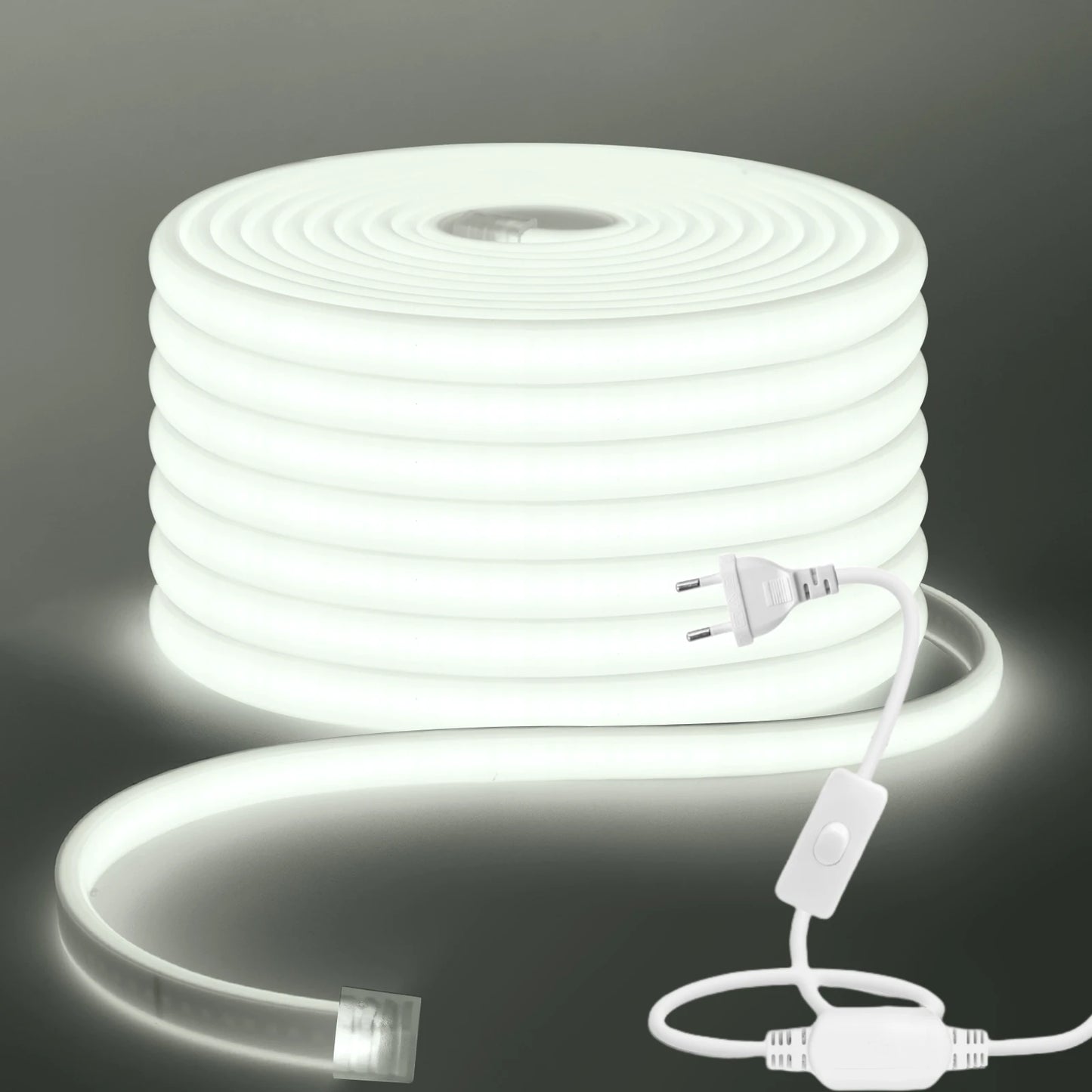 COB LED Strip Light With EU Switch/Dimmer Plug